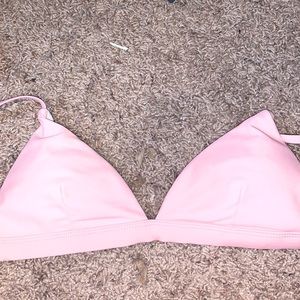 Shekini pink triangle bikini top